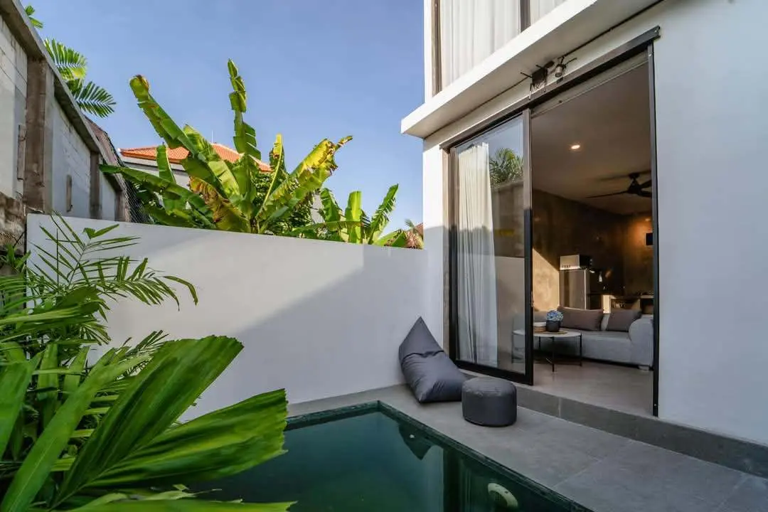 Modern & Compact 1-Bedroom Pool Villa in Canggu – Only 4 Min to Obsidian Gym