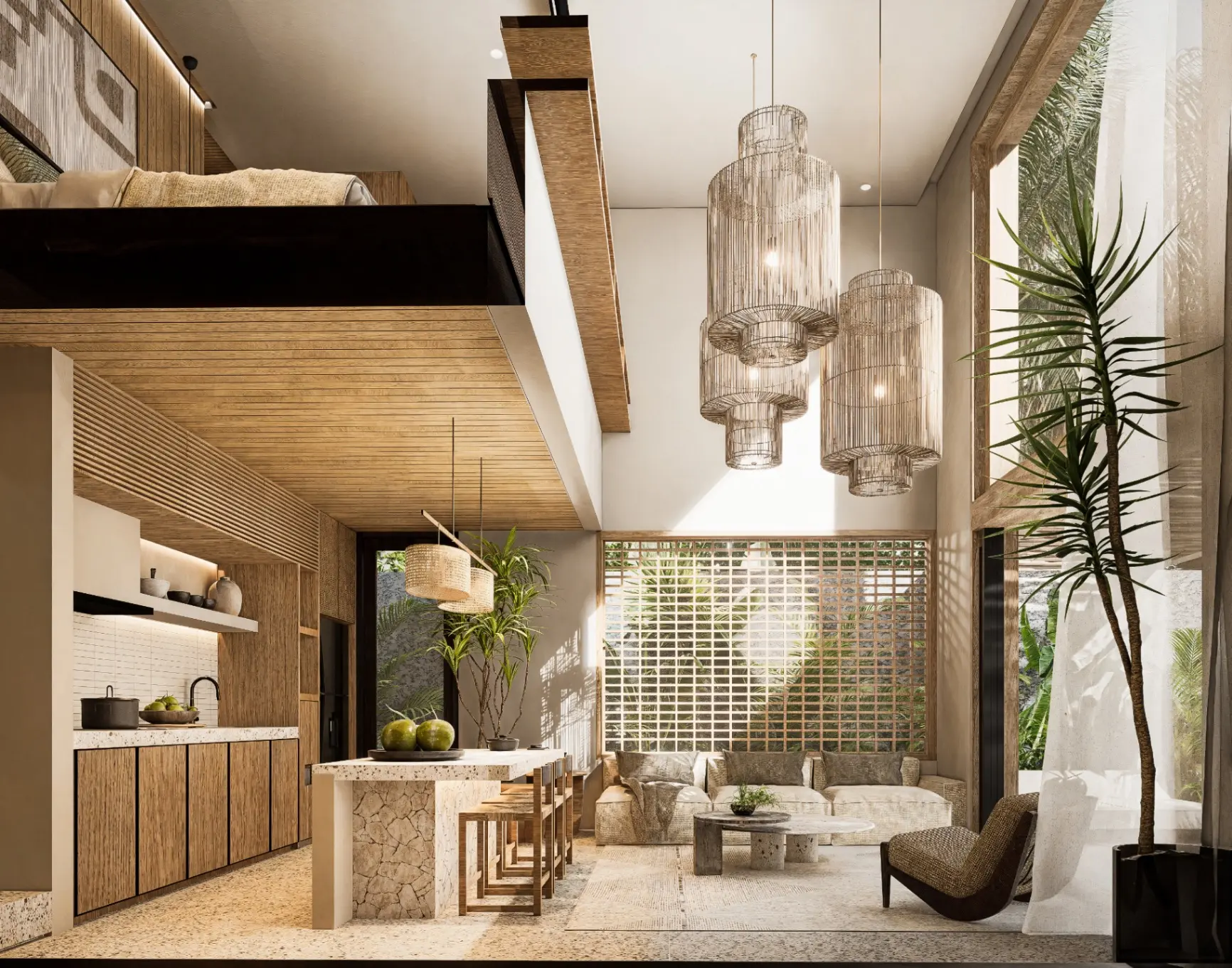 Stylish 1BR Loft with Private Pool in Uluwatu — image 2