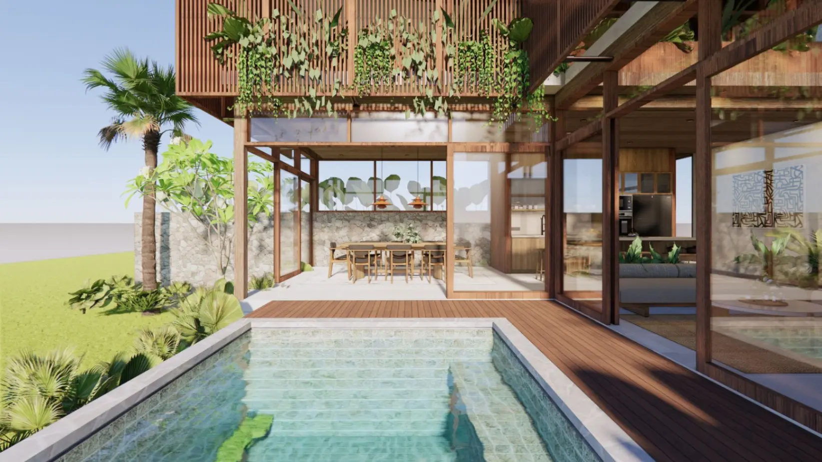 2 BD Villa Riem Seseh — image 1