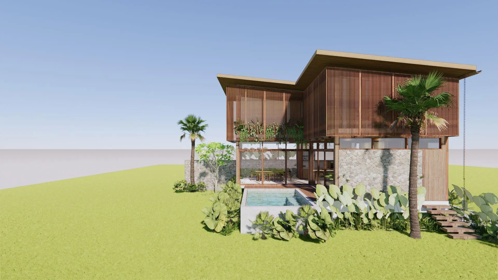 2 BD Villa Riem Seseh — image 4