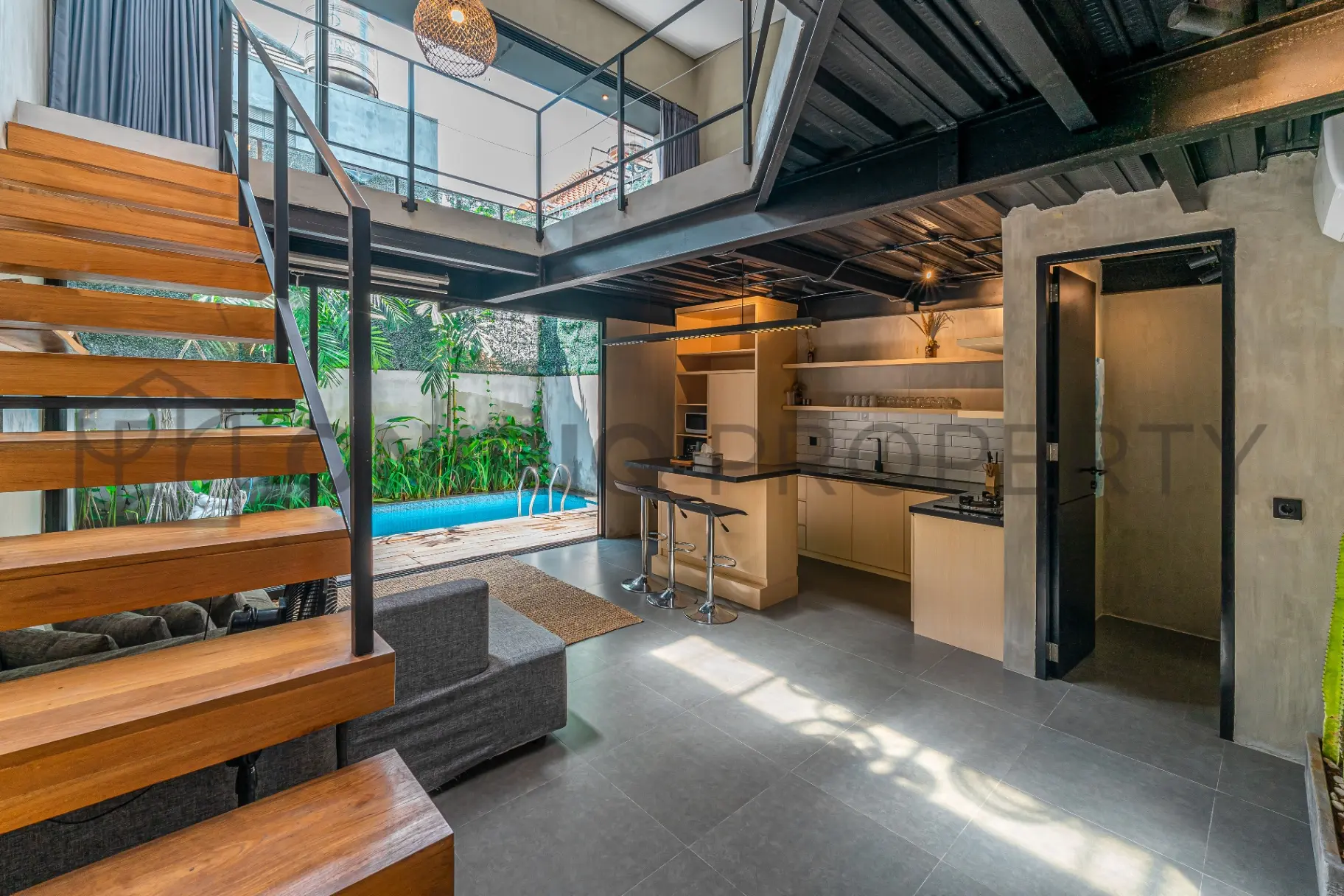 1BR Villa GL - 1-Bedroom Modern Mezzanine Villa in Prime Canggu Location