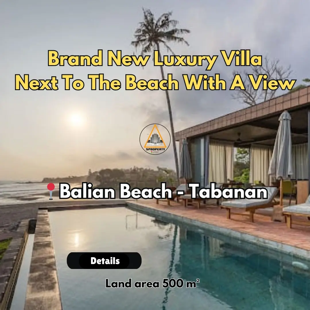 Brand new For Sale 3 bedrooms Villa with Sea View location balian beach Lalangli