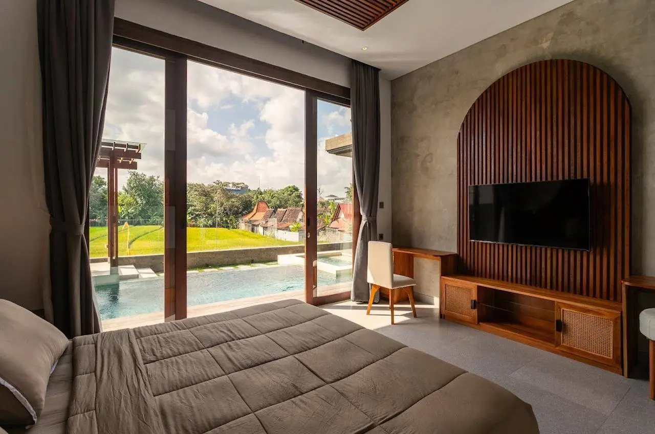 3BR Villa in Pererenan - Ricefield view