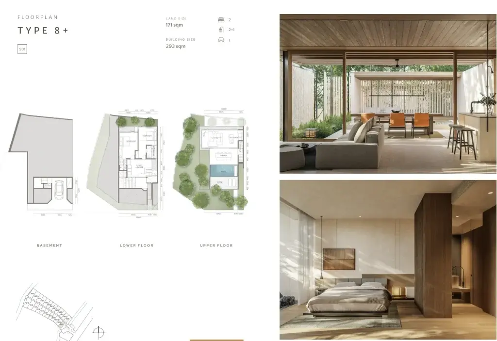 2 BEDROOM LUXURY VILLA IN CANGGU WITH PRIVATE BASEMENT — image 3
