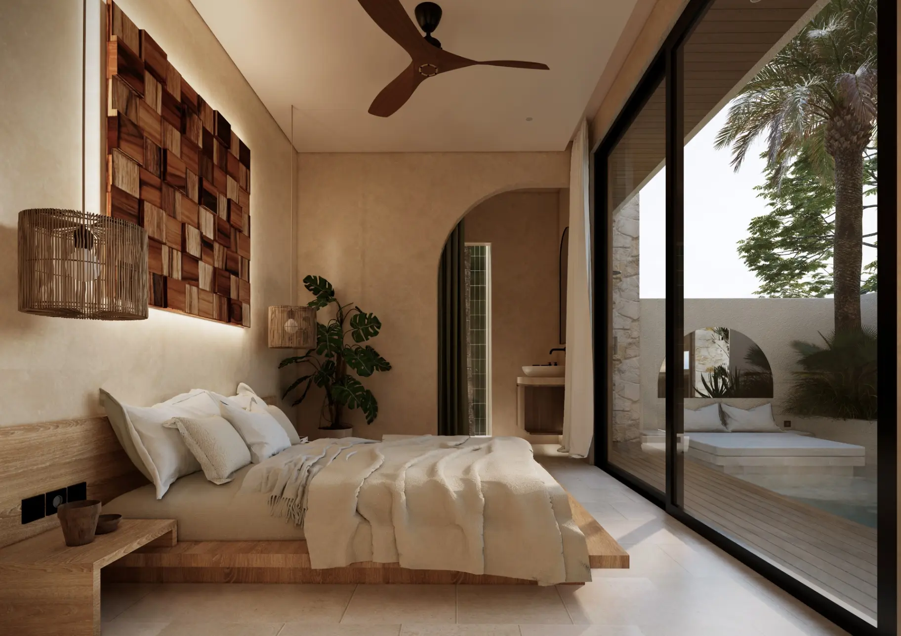 2-Bedroom Villa with Wabi-Sabi Design in Seseh — image 3