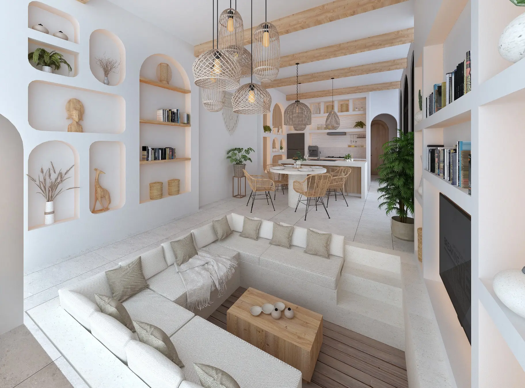 3-Bedroom Villa with Elegant Mediterranean Design in Kedungu — image 2