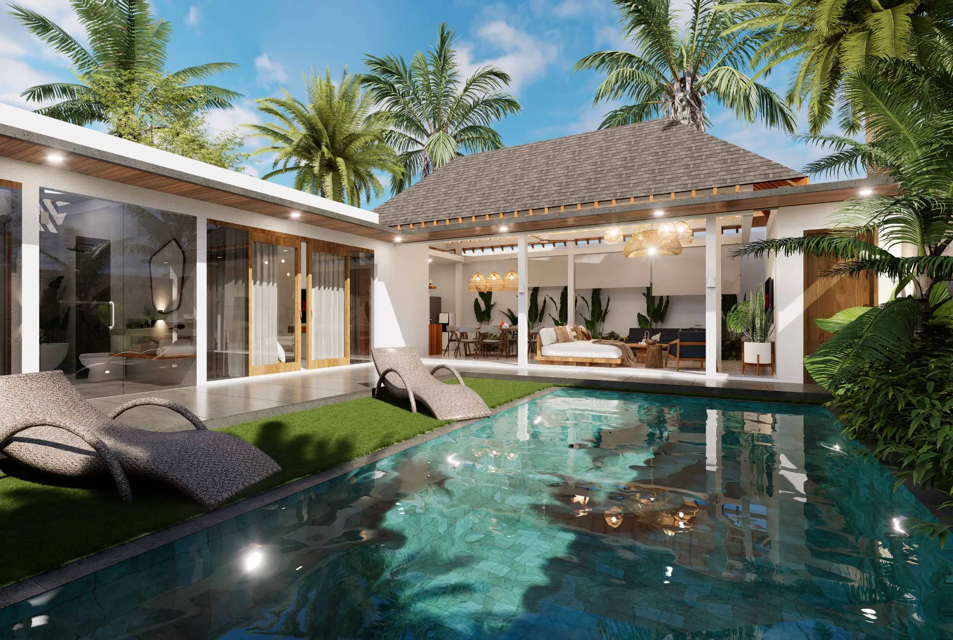 2 Bedroom Contemporary Villas in Seminyak