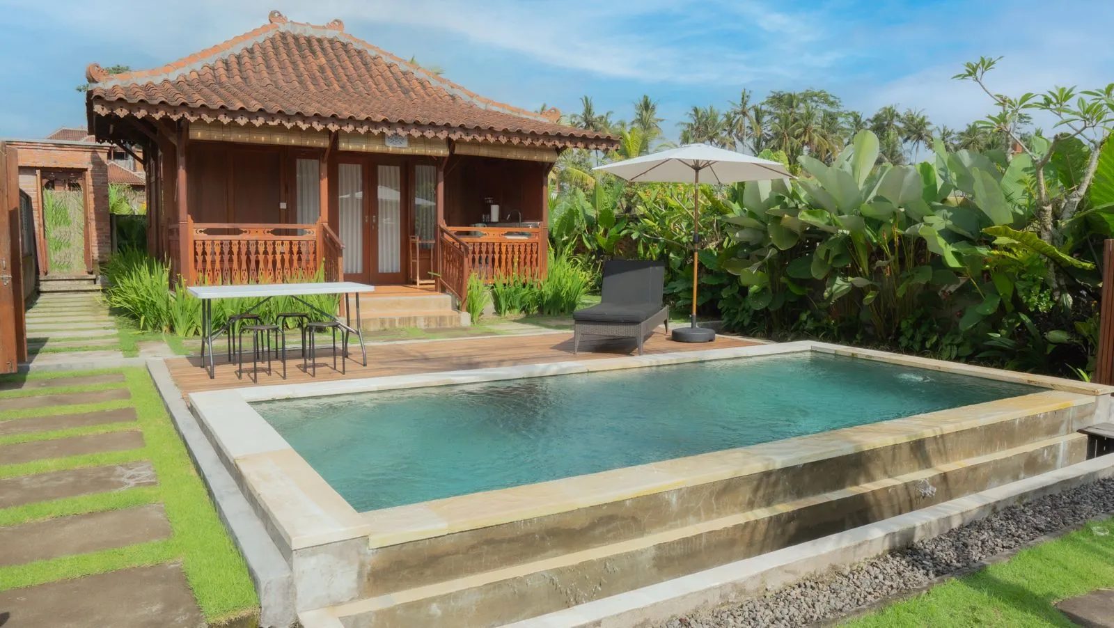 1 bedroom Villa Joglo Ubud in Rice Field