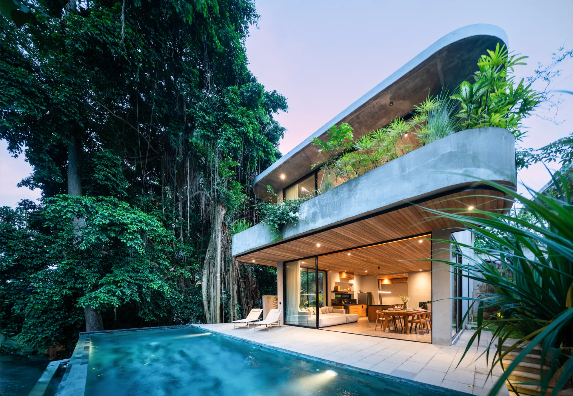 Villa Sadar River – Luxury 3BR Wabi-Sabi Sanctuary Overlooking Jungle & River