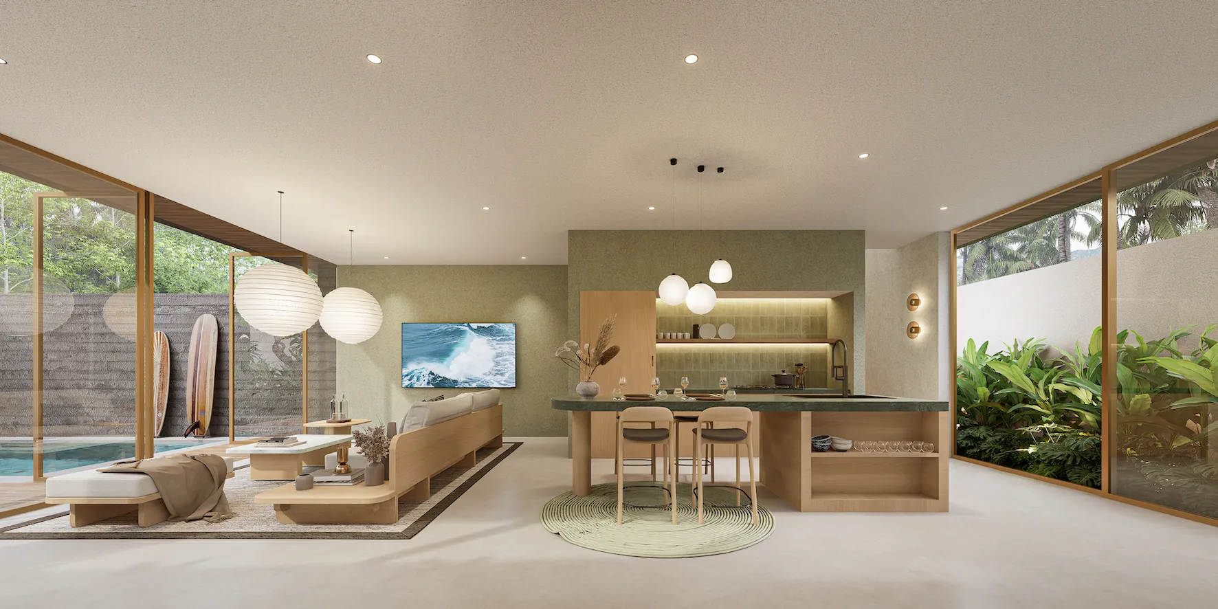 2-Bedroom Beachside Villa with Upper-Floor Ocean Views in Cemagi (B-CE05) — image 3