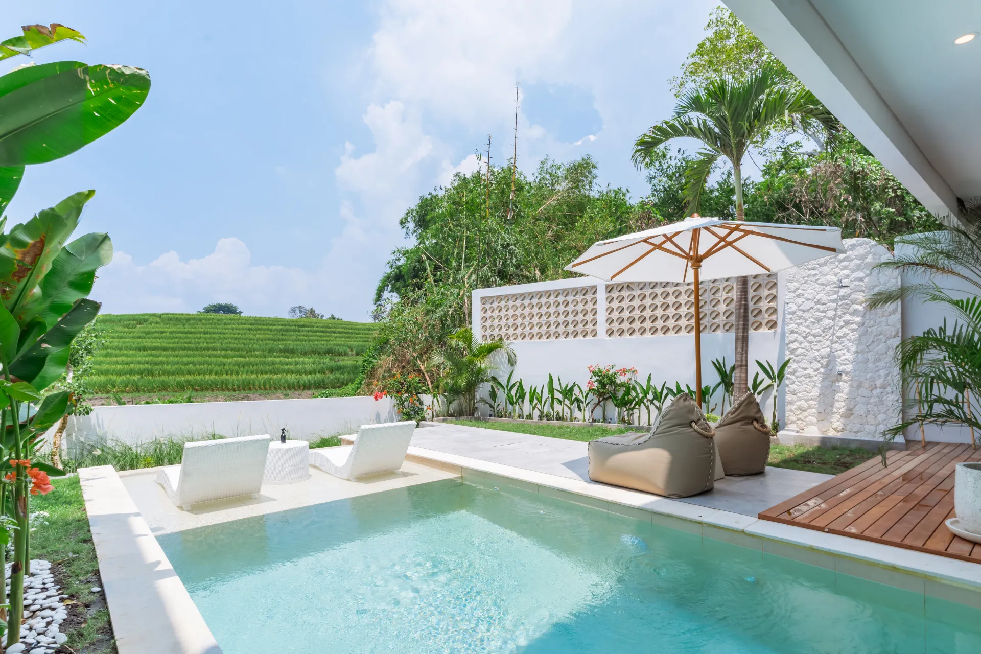 Semi child friendly Luxury Villa with Rice Field Views – Just 10 Min from Canggu