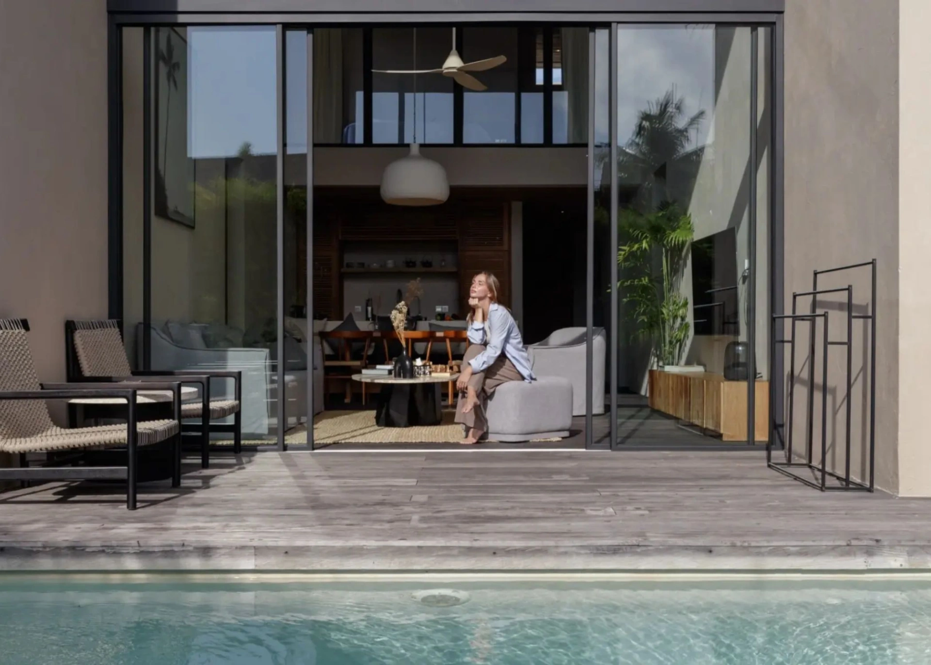 Boutique 3BR Rooftop Villa in Gated Nyanyi — Ricefield Views — image 1