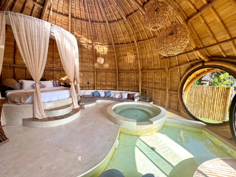 Unique Bamboo Dome 1BR Villa w/ Pool Jacuzzi & Sunrise Views — image 1