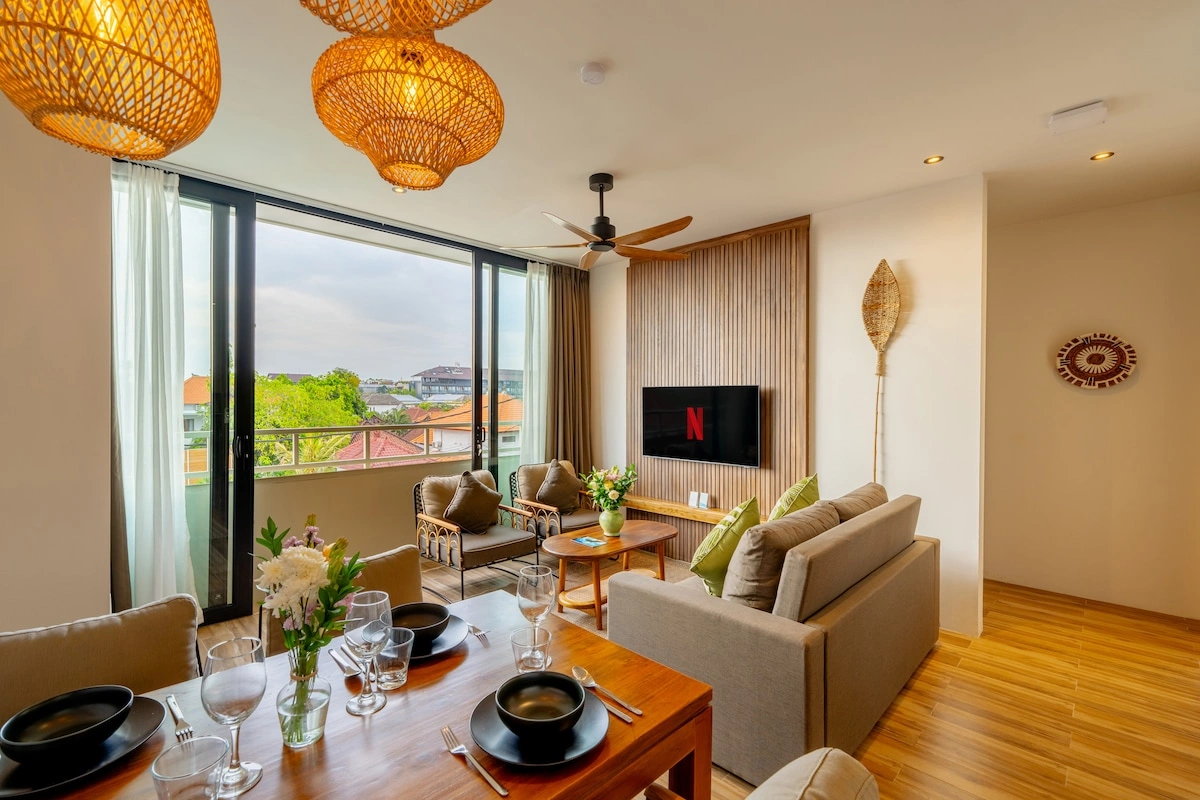 Avanya Apartment - Luxury 2BR Apartment Rooftop Pool Close to Beach