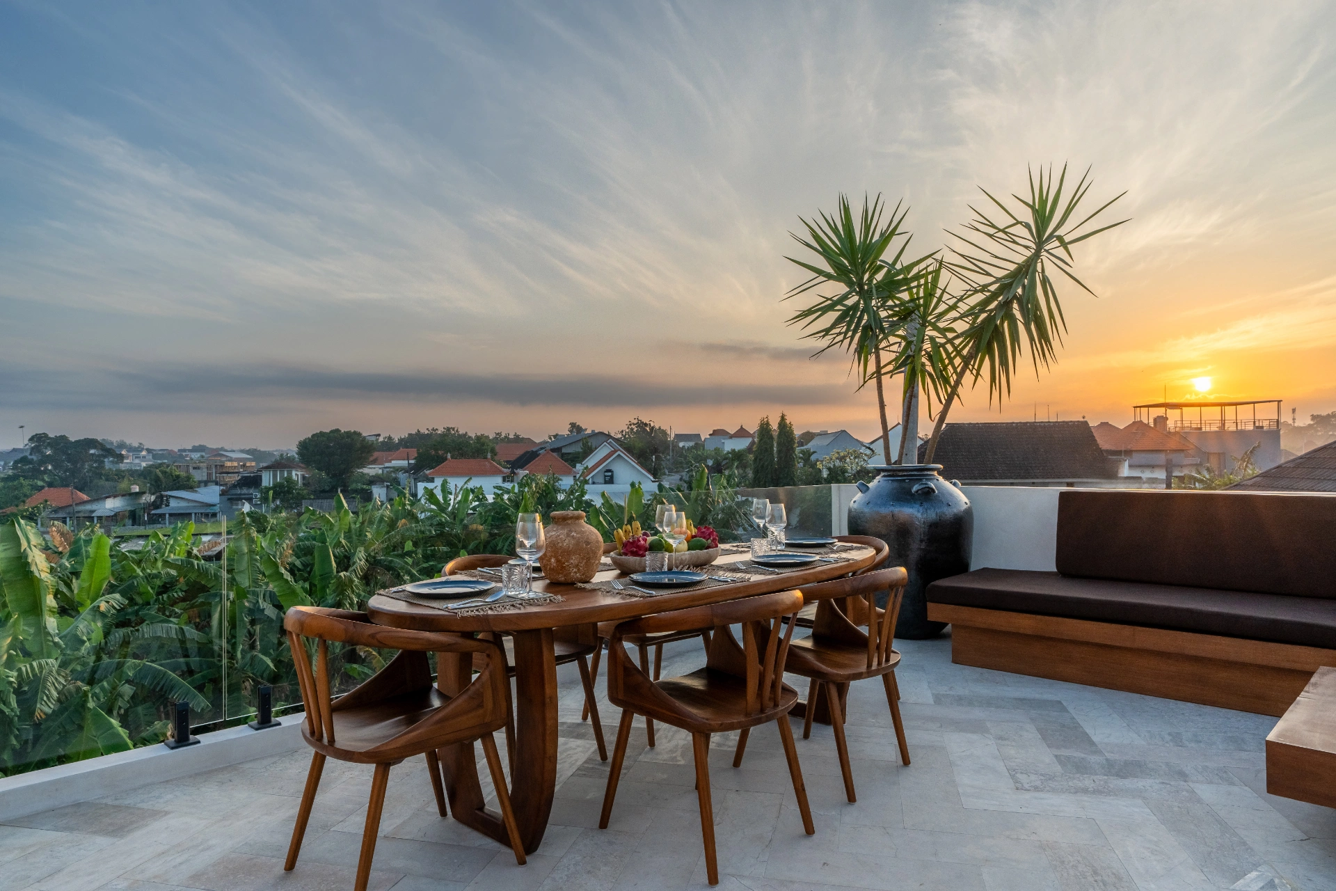 Villa Stone Castle – Mediterranean Calm with Rice Field Views in Berawa