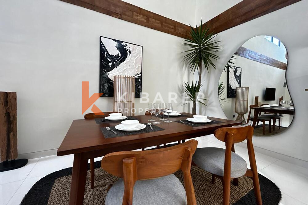 Mediterranean Two Bedroom Enclosed Living Room Villa Set in Kerobokan — image 6