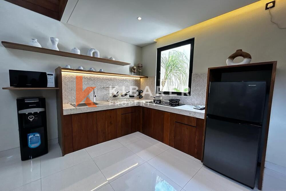 Mediterranean Two Bedroom Enclosed Living Room Villa Set in Kerobokan — image 8