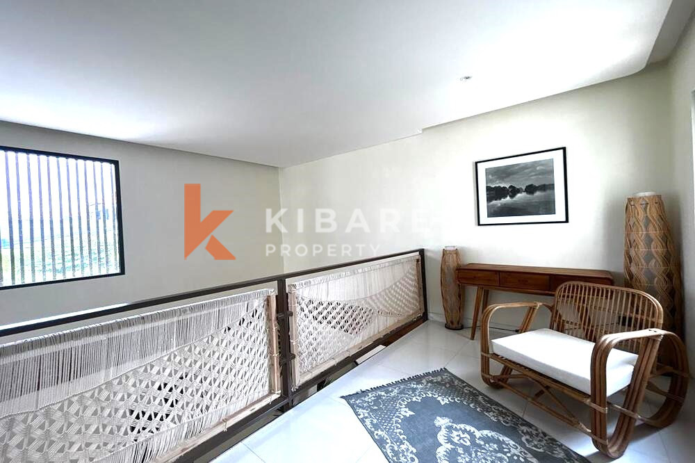 Mediterranean Two Bedroom Enclosed Living Room Villa Set in Kerobokan — image 4