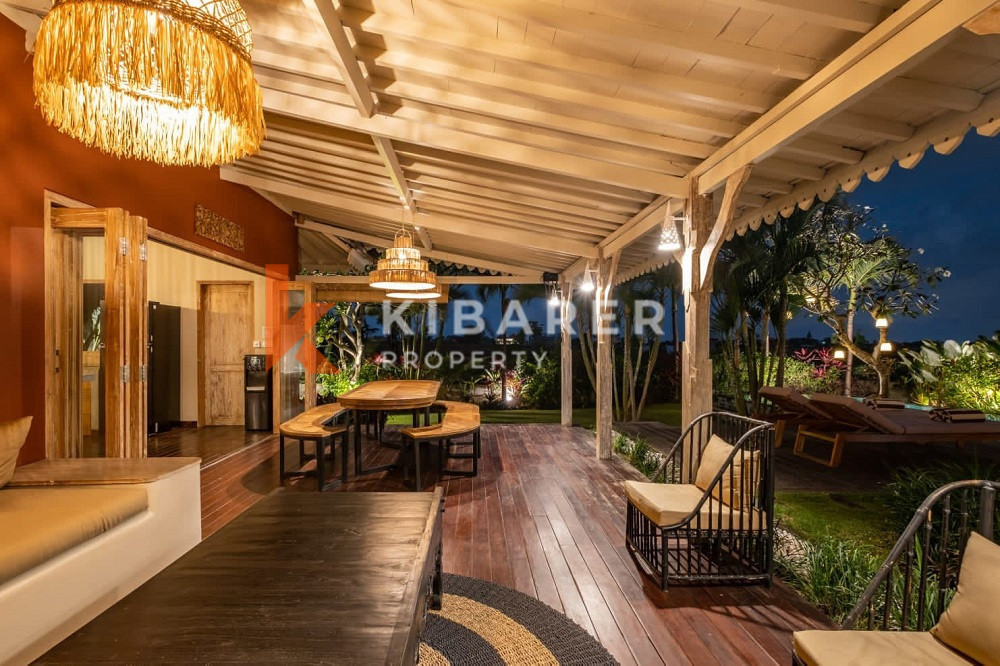 Four-Bedroom Gated Villa with Rice Field Views in Canggu — image 11