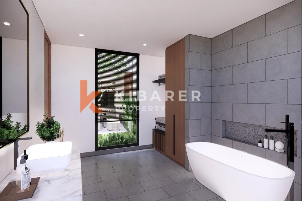 New Modern Style One-Bedroom Open Living Room Villa in Munggu Area — image 6