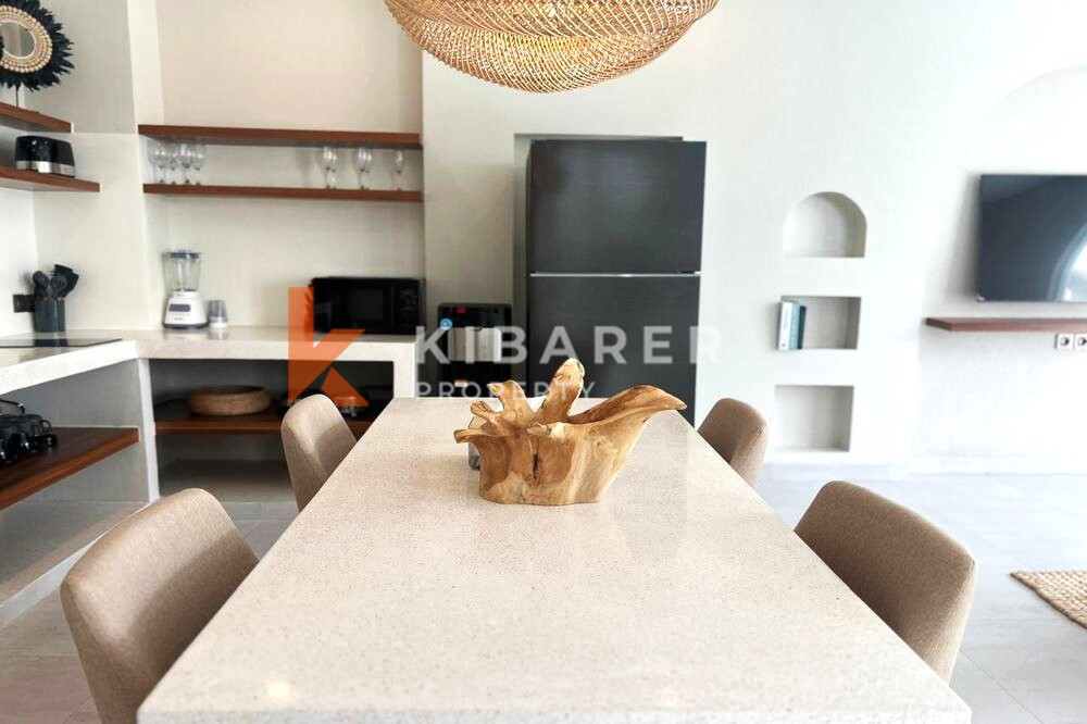 Stunning Three Bedroom Enclosed Livingroom Mediterranean Touches Villa Located in Pererenan — image 8