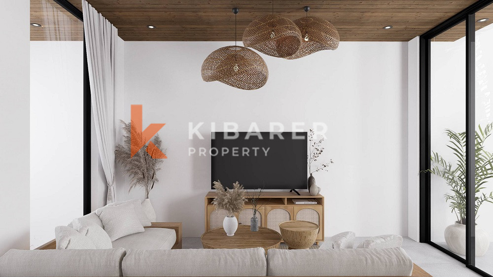 Offplan Charming Modern Style Two-Storey Two-Bedroom Villa Enclosed Living Room in Pererenan — image 5