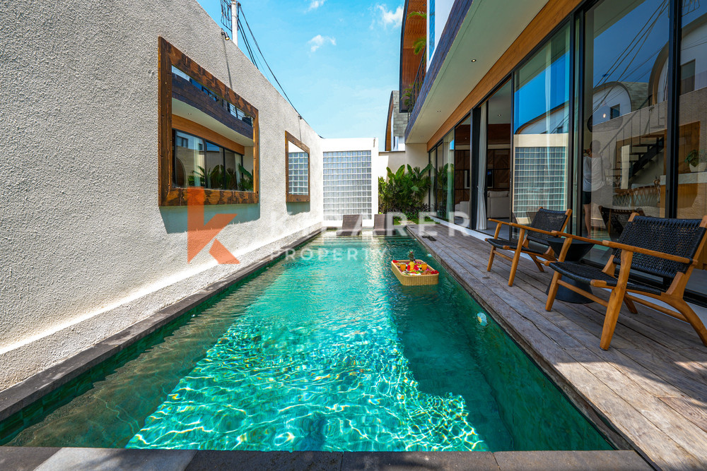 Idyllic Three-Bedroom Villa Near Cemagi Beach with Enclosed Living Space