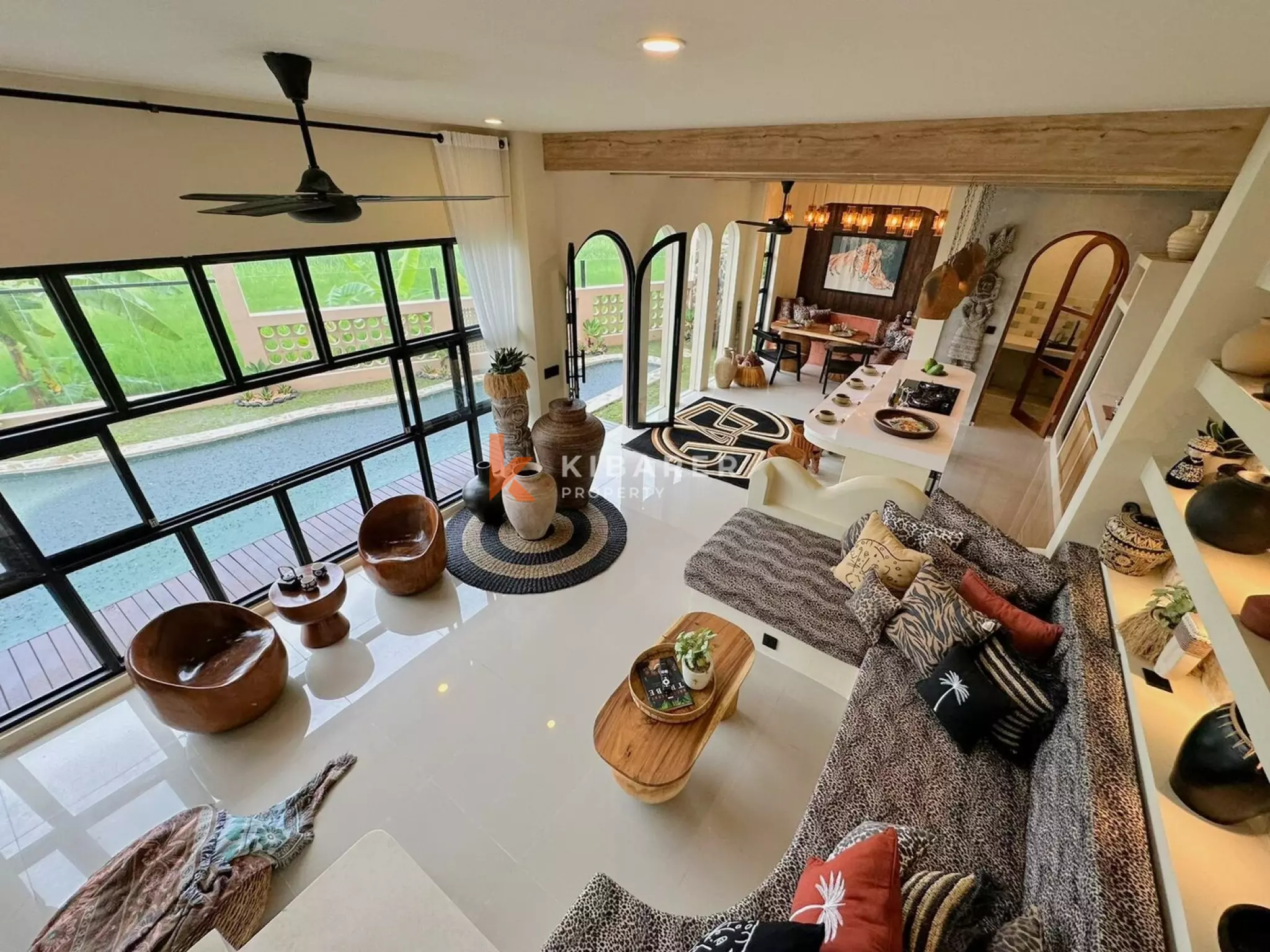 Escape to Nature Three Bedroom Villa with Rice Field Views — image 7