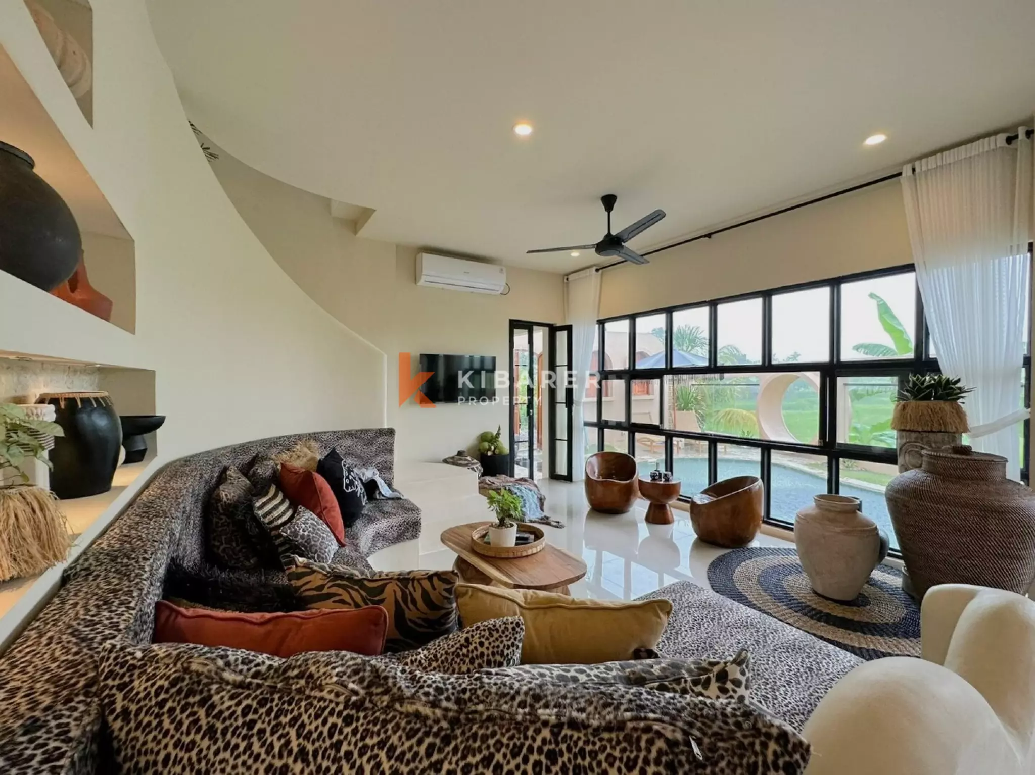Escape to Nature Three Bedroom Villa with Rice Field Views — image 6