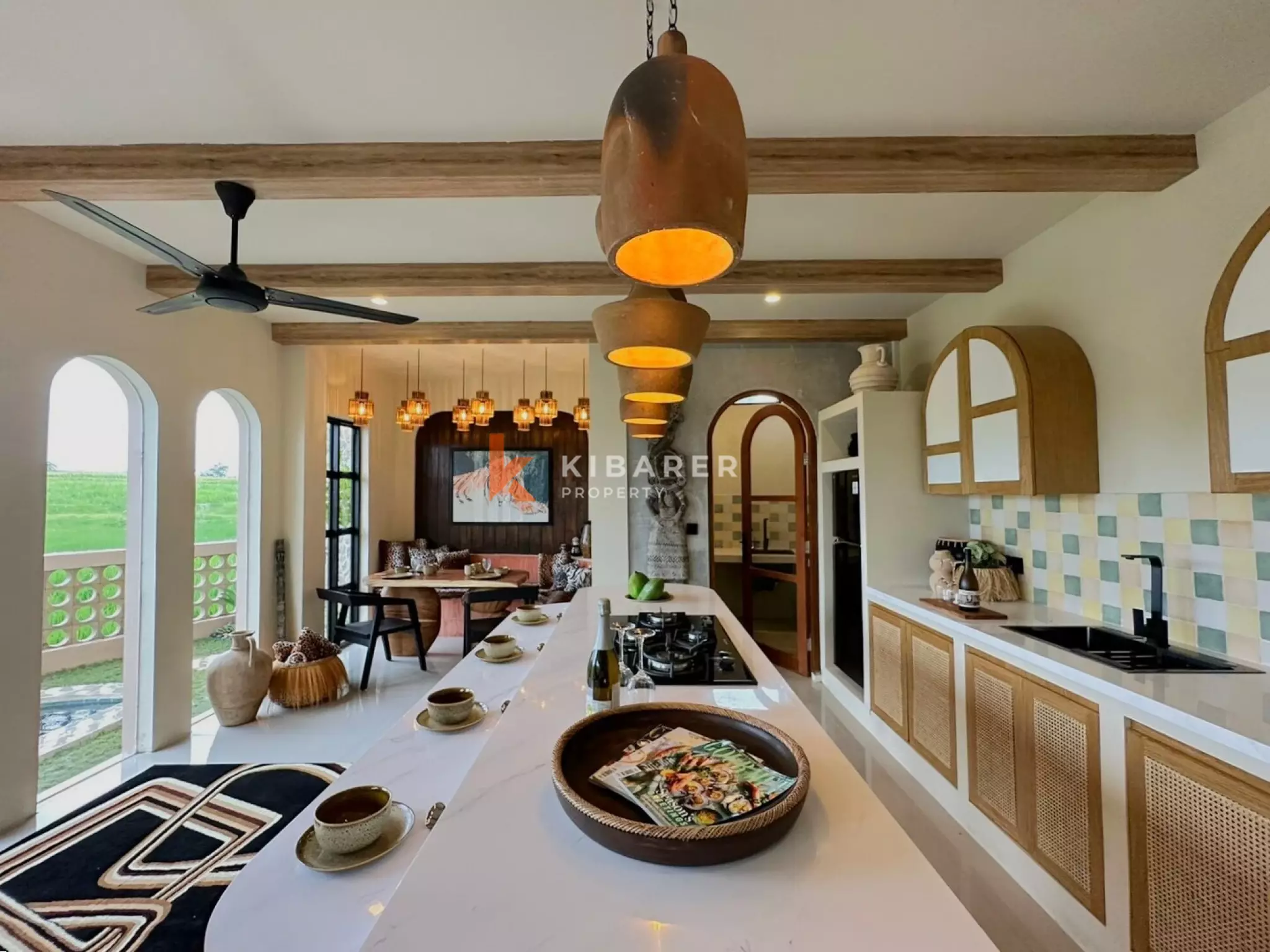 Escape to Nature Three Bedroom Villa with Rice Field Views — image 17