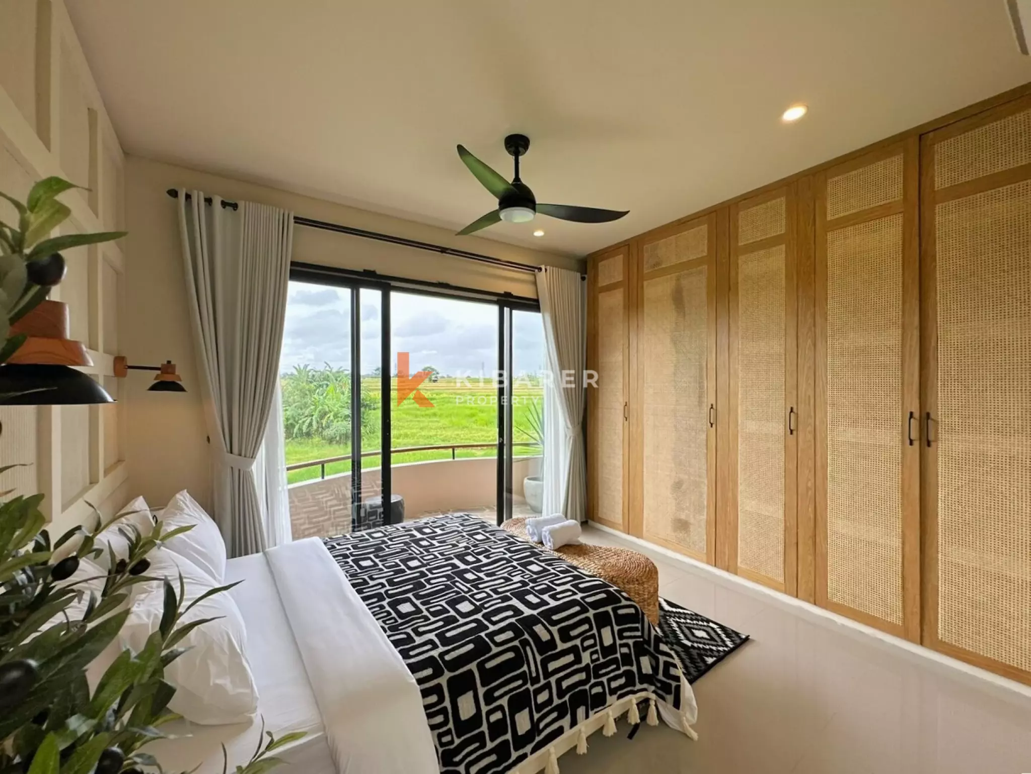 Escape to Nature Three Bedroom Villa with Rice Field Views — image 13