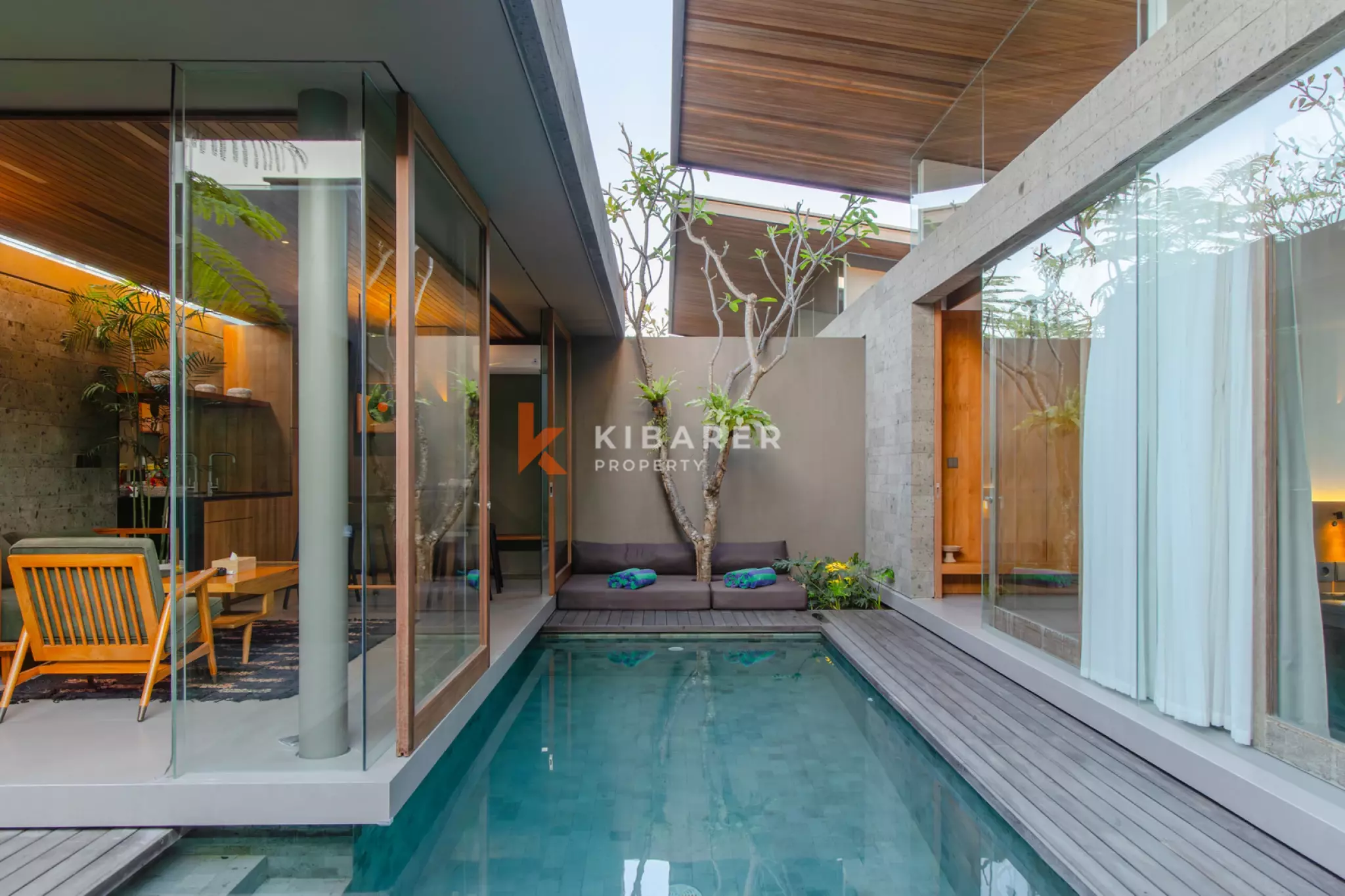 Minimalist Two Bedroom Enclosed Living Villa in Canggu