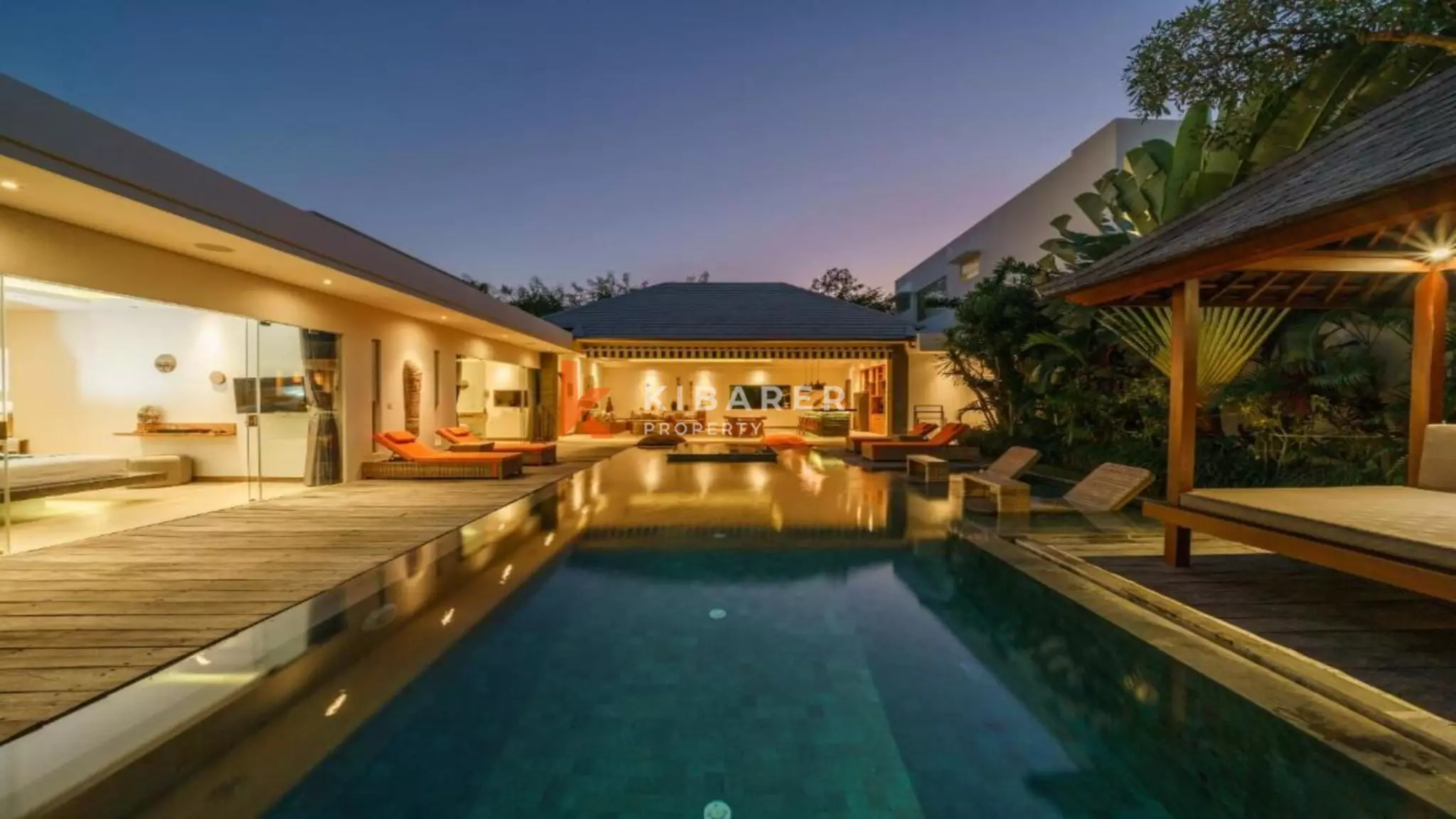 Elegant Three-Bedroom Luxury Villa with Open Living Room in Berawa