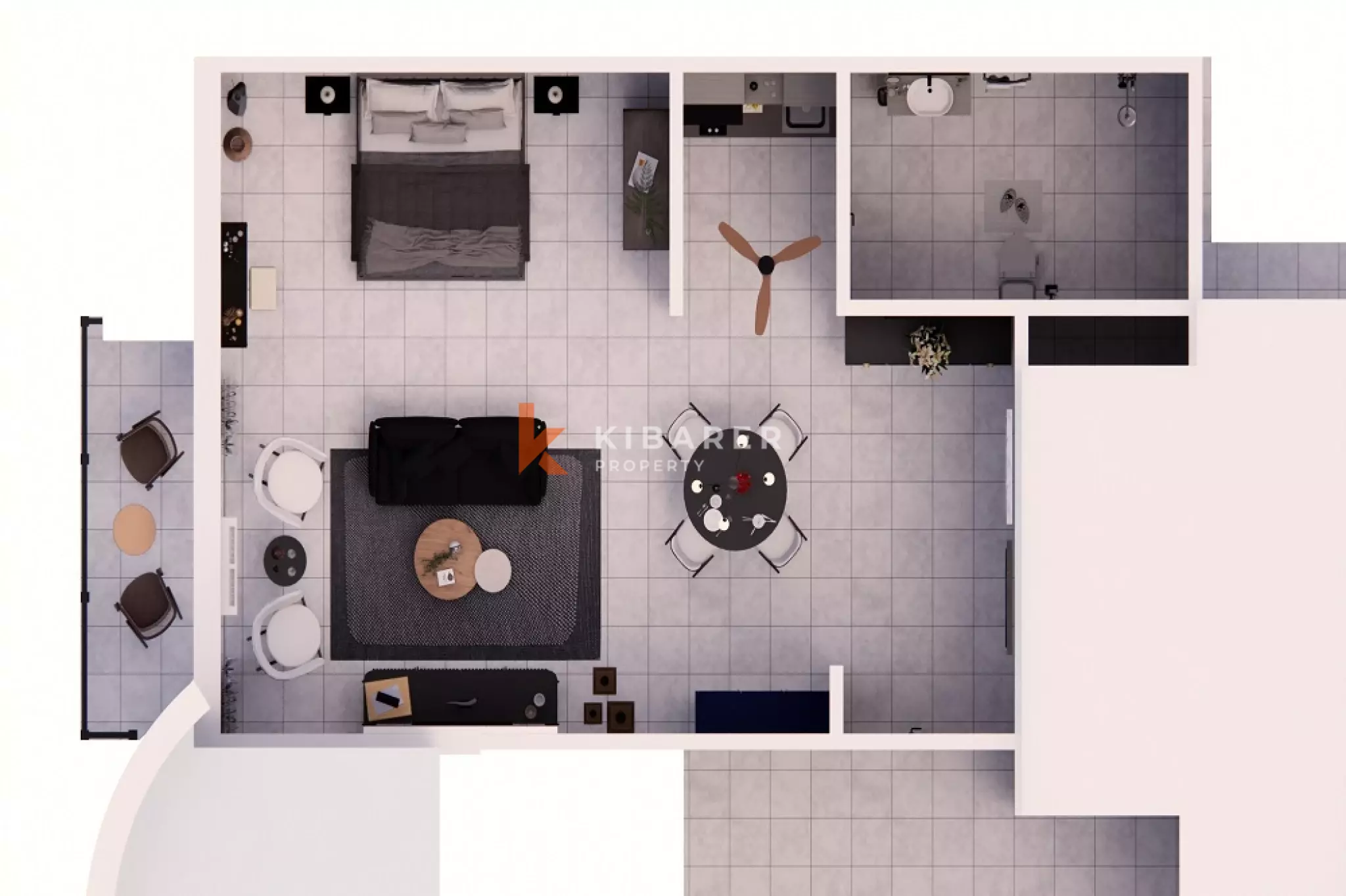 Minimalist Fully Furnished One-Bedroom Apartment in Seminyak Area — image 5