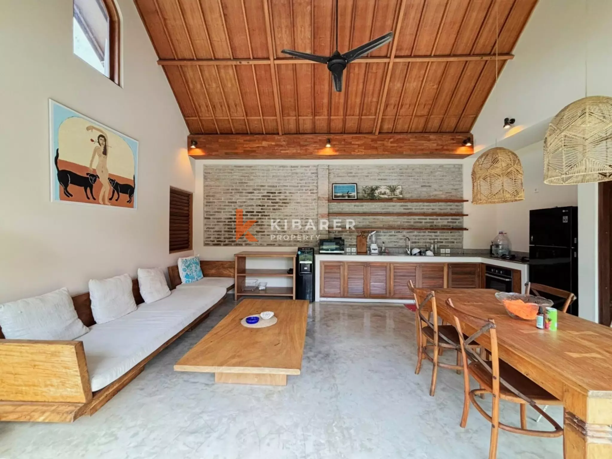 Quiet Three Bedroom Open Villa in Berawa with Big Pool & Spacious Garden — image 2