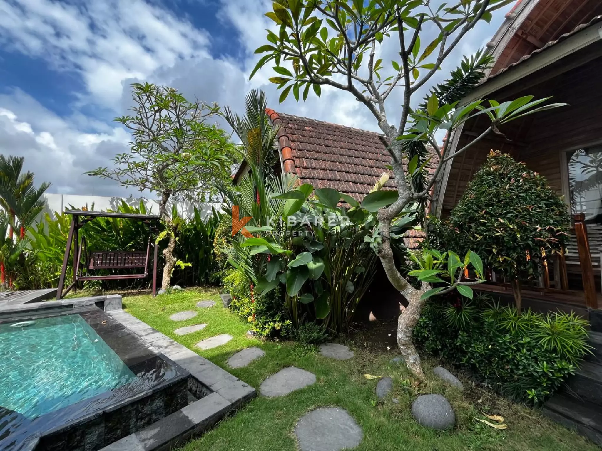 Mixed Style Two Bedroom Villa with Garden and Ricefield view in Canggu
