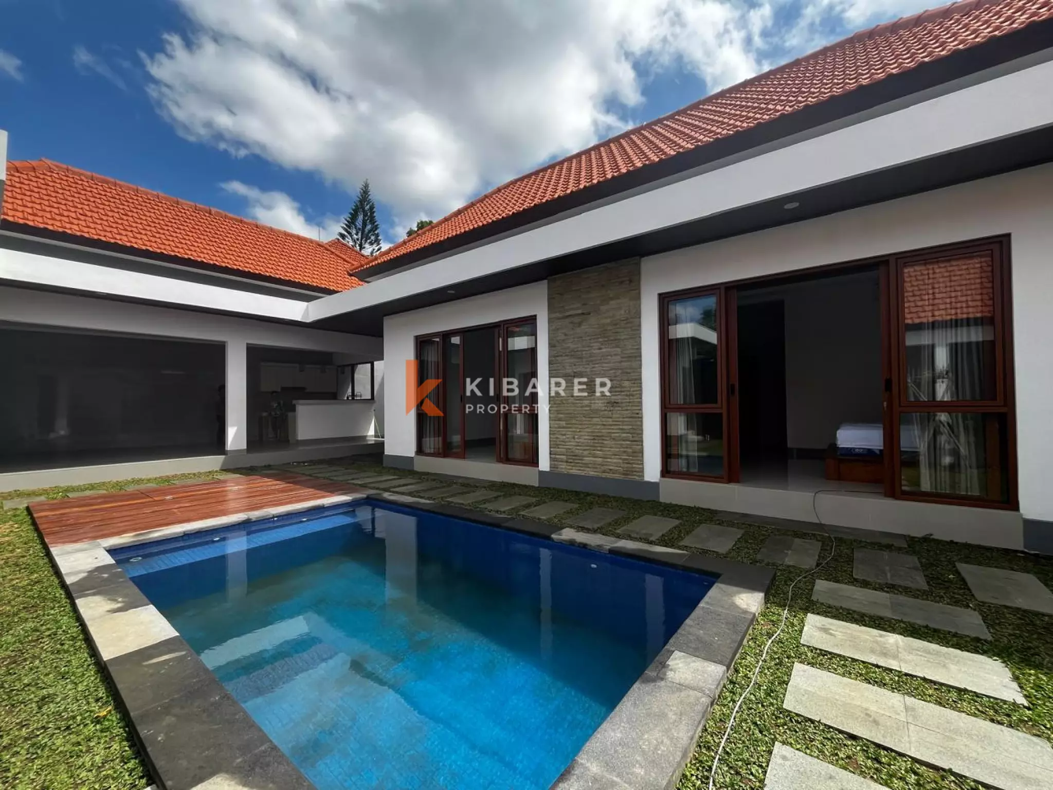 Spacious New Two Plus One Bedroom Villa in Kerobokan