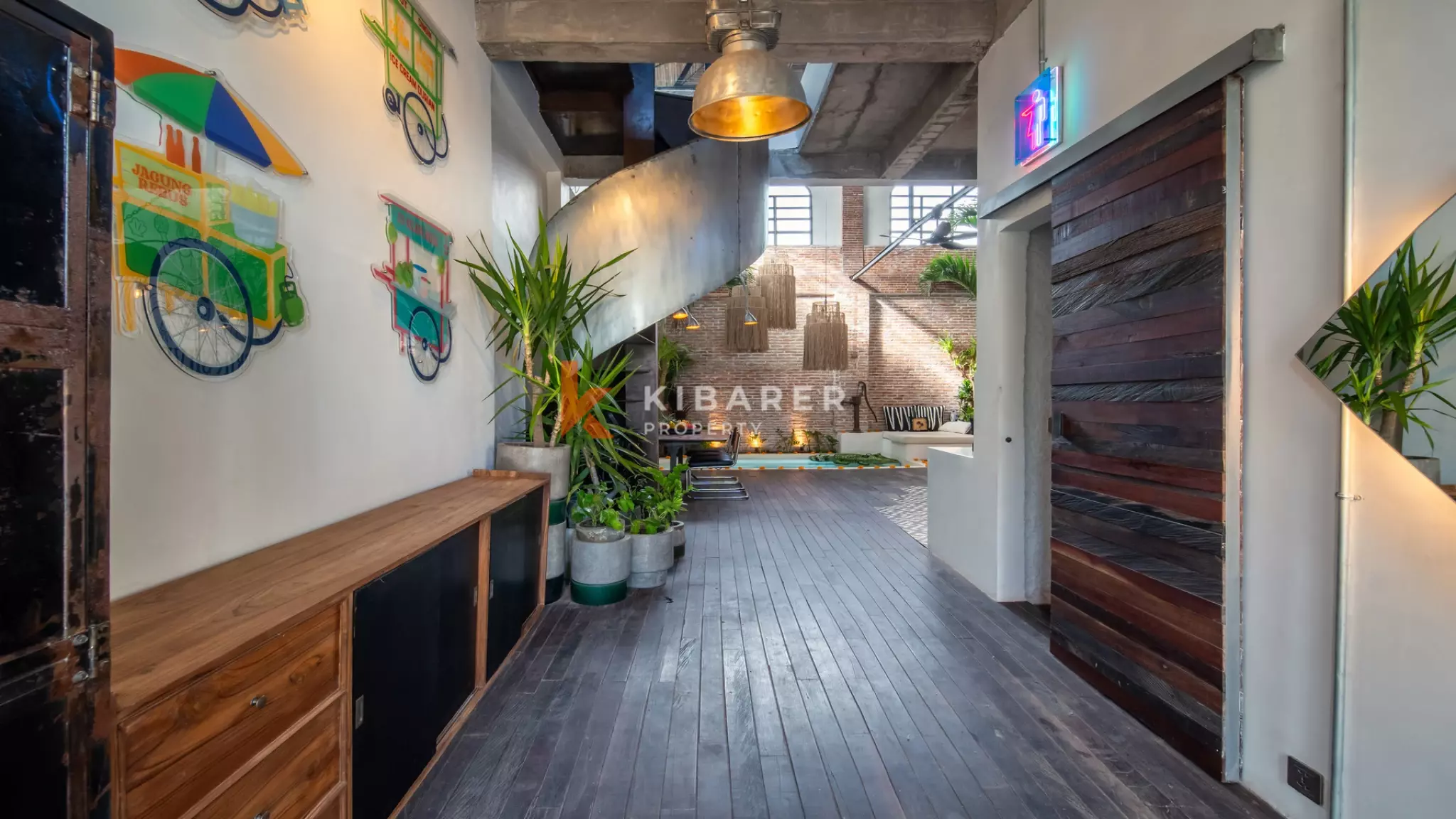 Unique Two-Bedroom Industrial Loft with Indoor Pool in Berawa — image 3