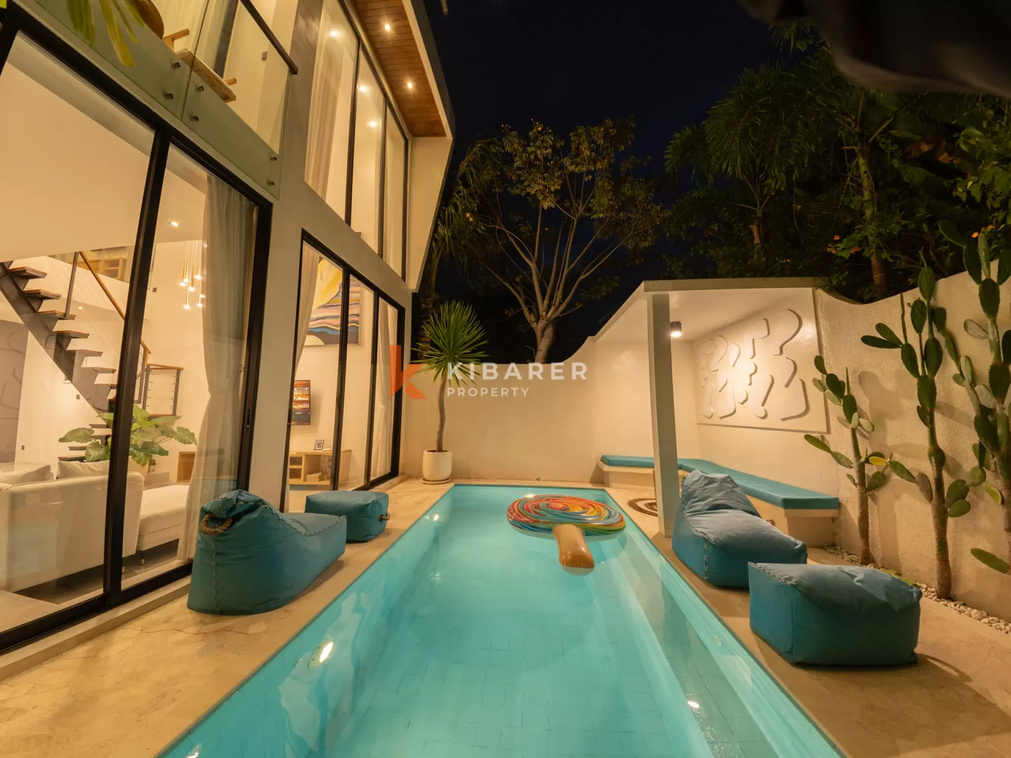 Modern Two Bedroom Villa with Private Enclosed Living in Canggu
