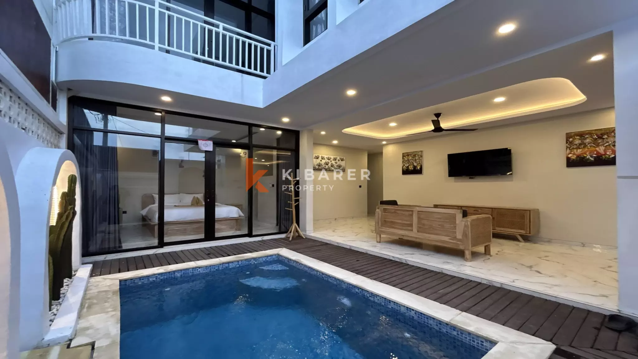 Stunning Two-Bedroom Open Concept Villa with Rooftop in Canggu — image 2