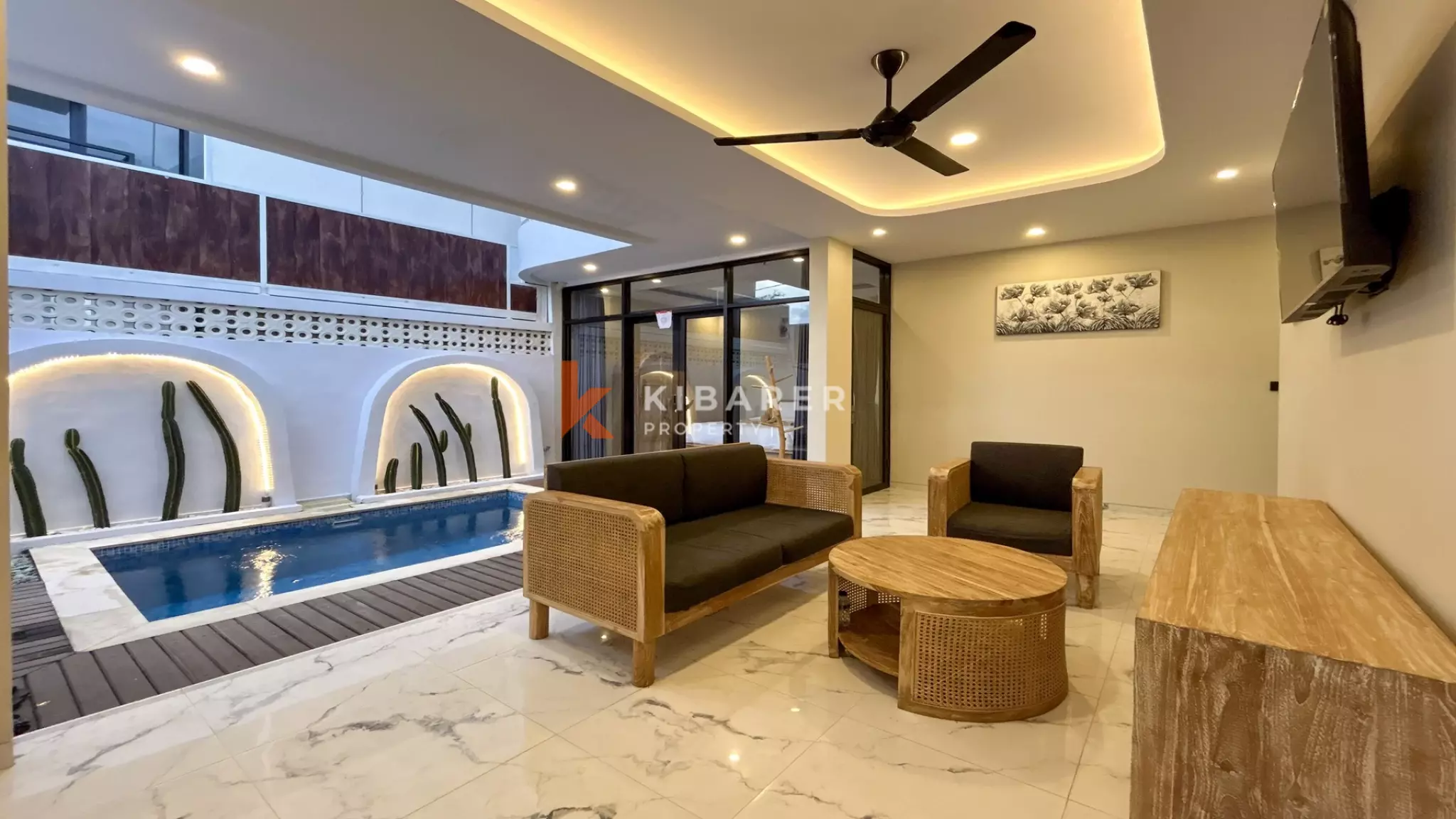 Stunning Two-Bedroom Open Concept Villa with Rooftop in Canggu — image 1