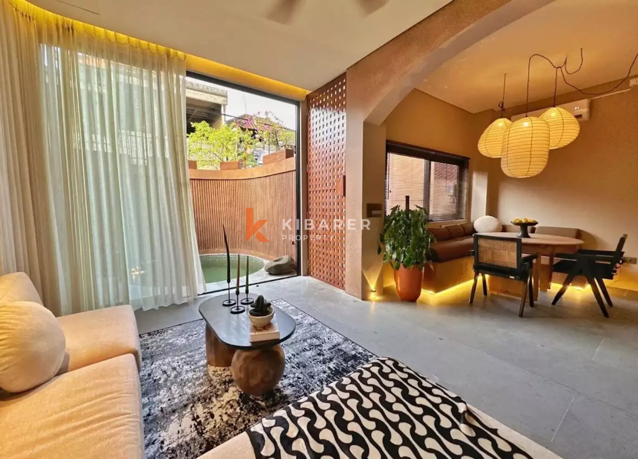 Architect Designed Wabi-Sabi Luxury - Three Bedroom Villa in Central Berawa — image 1