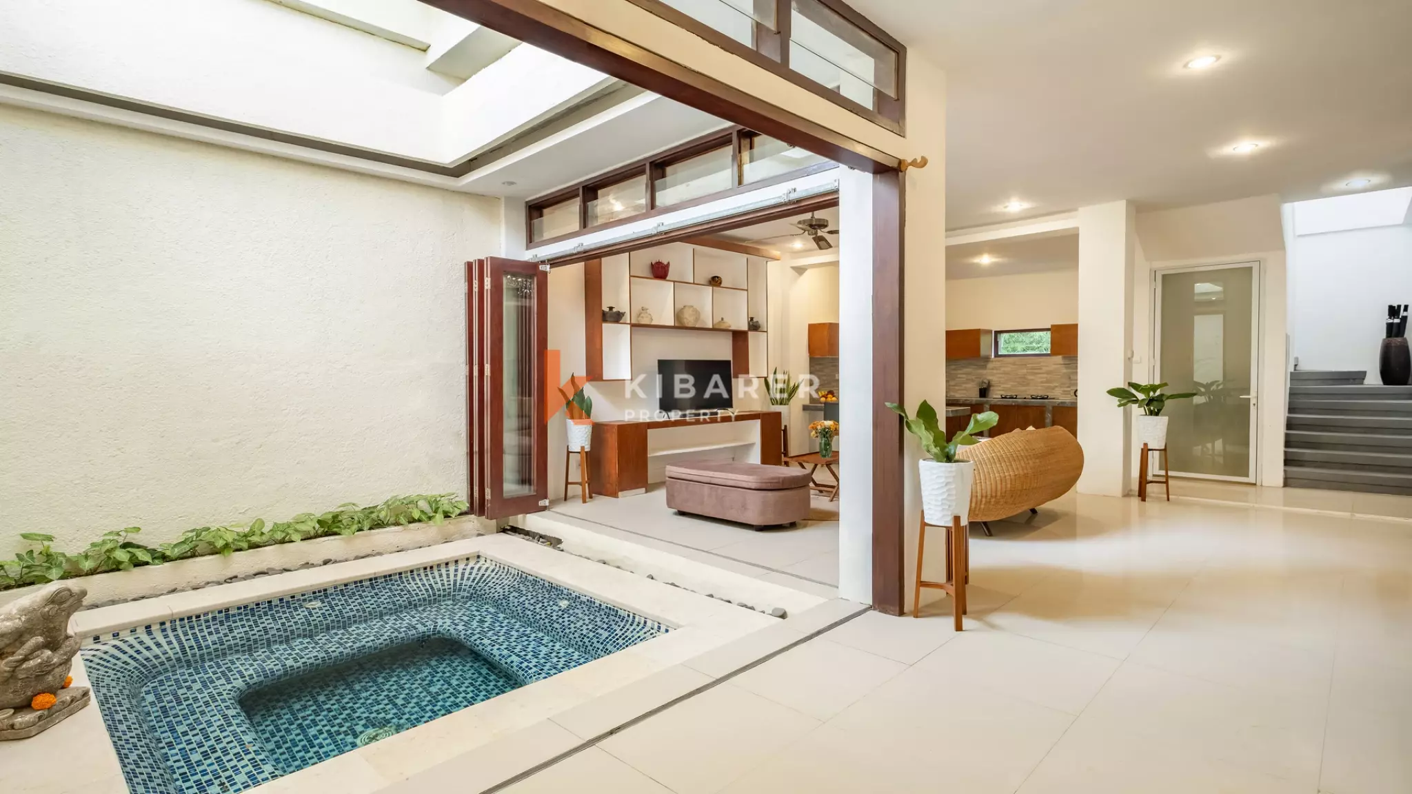 Timeless Balinese Two-Bedroom Enclosed Living Room in Kerobokan — image 1