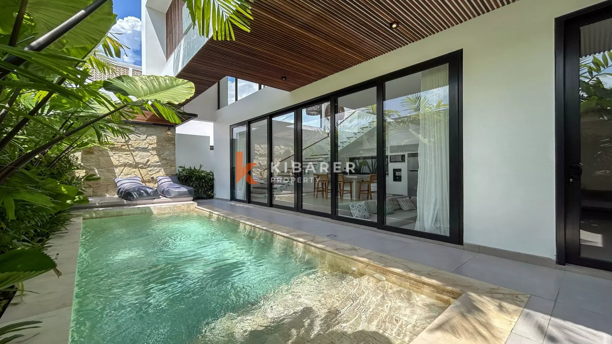 Contemporary Tropical Two-Bedroom Villa with Private Pool in Prime Batu Bolong