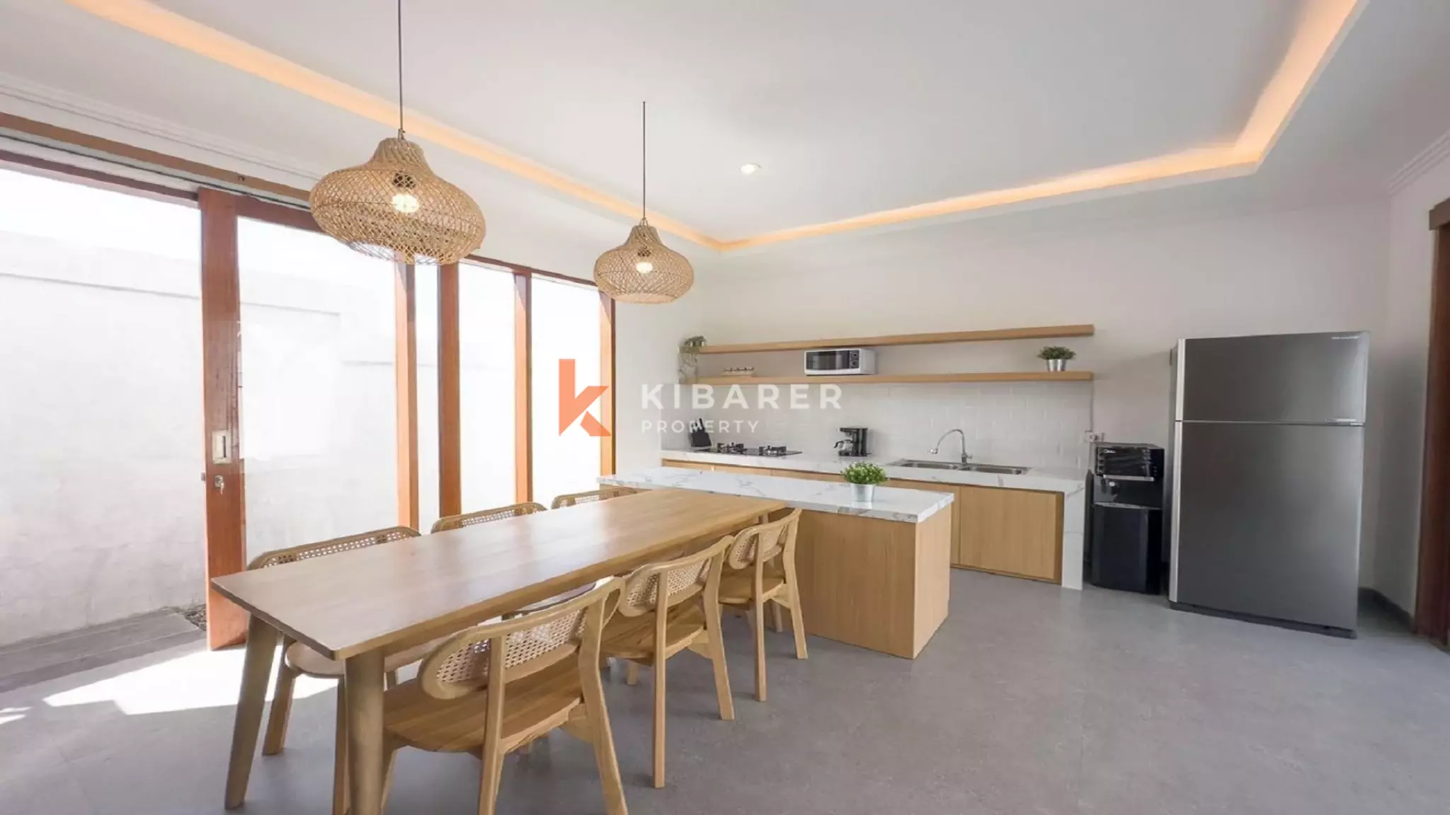 Modern Island Escape Three-Bedrooms Villa with Rice Field View Near Berawa & Batu Bolong — image 4