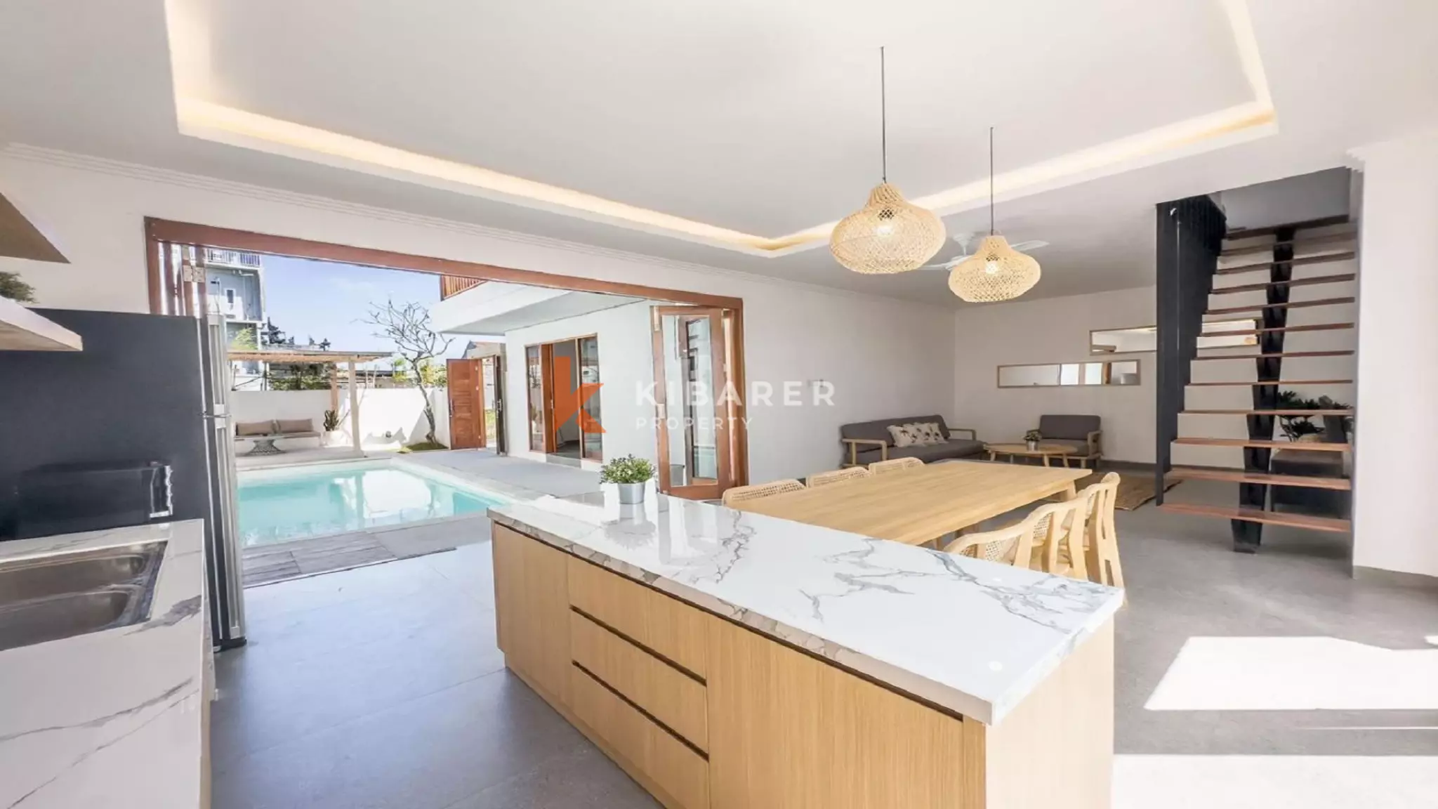 Modern Island Escape Three-Bedrooms Villa with Rice Field View Near Berawa & Batu Bolong — image 7