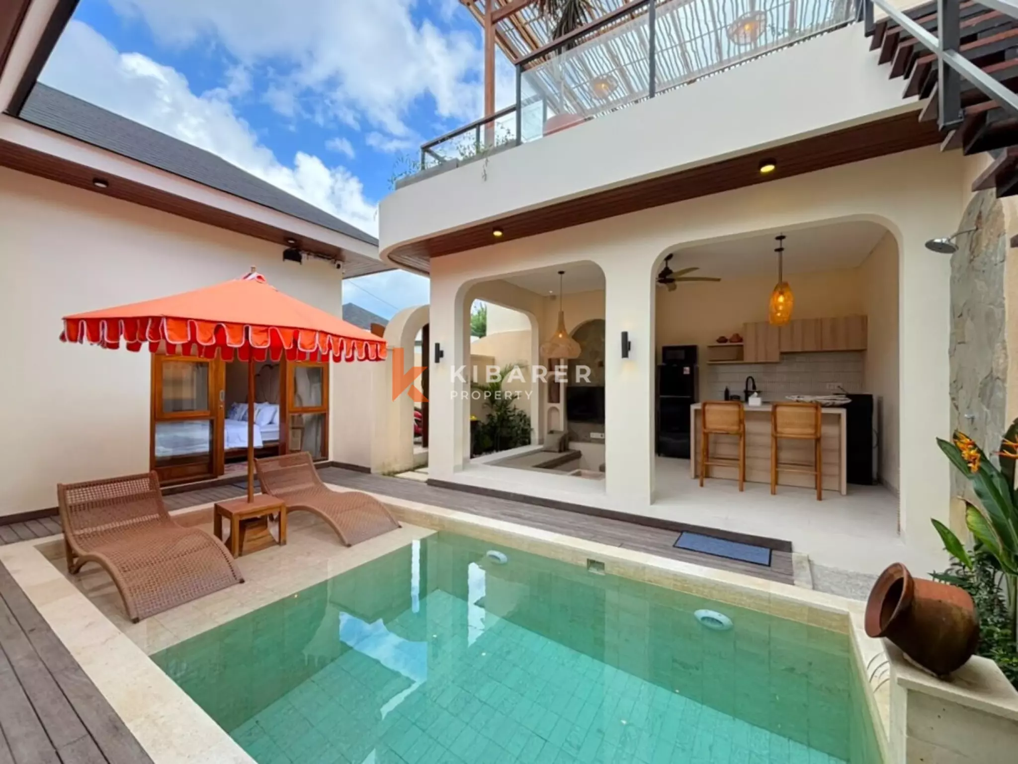 Elegant Three Bedroom Rooftop Pool Villa Near Bali's Best Beaches in Ungasan — image 1
