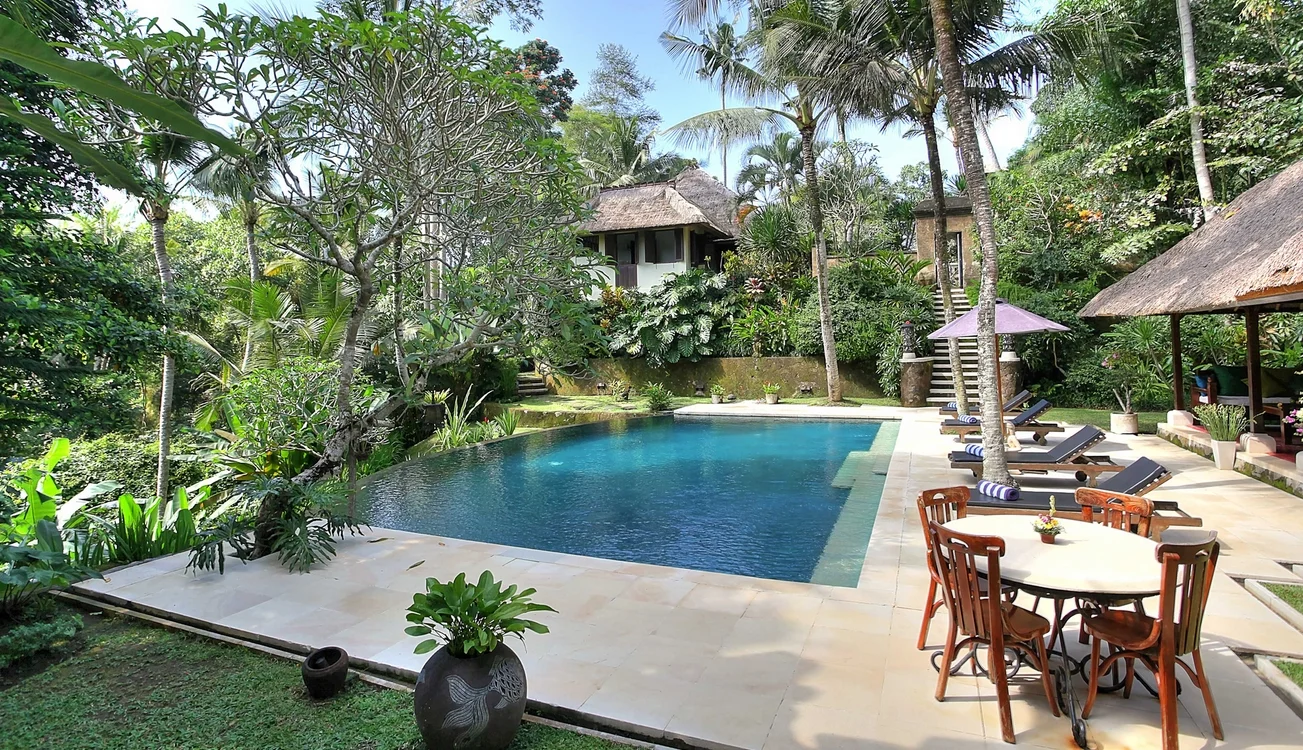4-Bedroom Jungle-View Villa with Pool & Media Room – Ubud Riverside Escape – BVI188