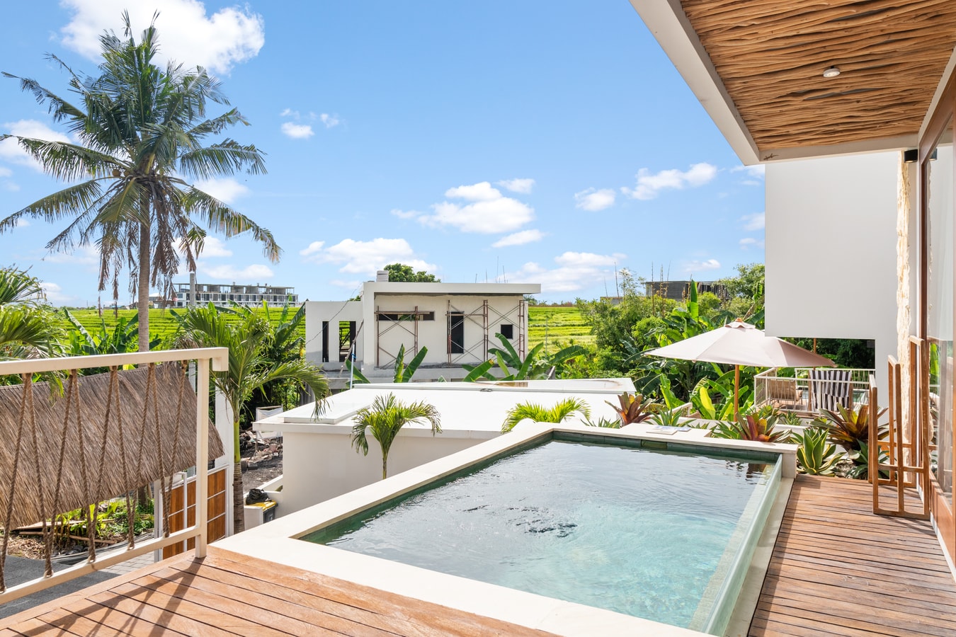 1BR Sunken Apartment | Sunset Deck & Private Pool in Canggu, Bali — image 15