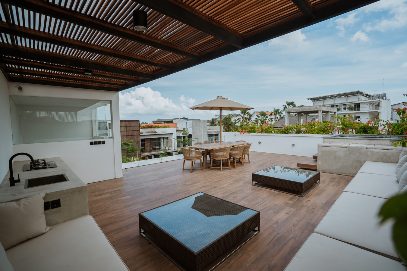Canggu Stylish 3BR Villa Escape W/ Rooftop & Pool in Canggu, Bali — image 9